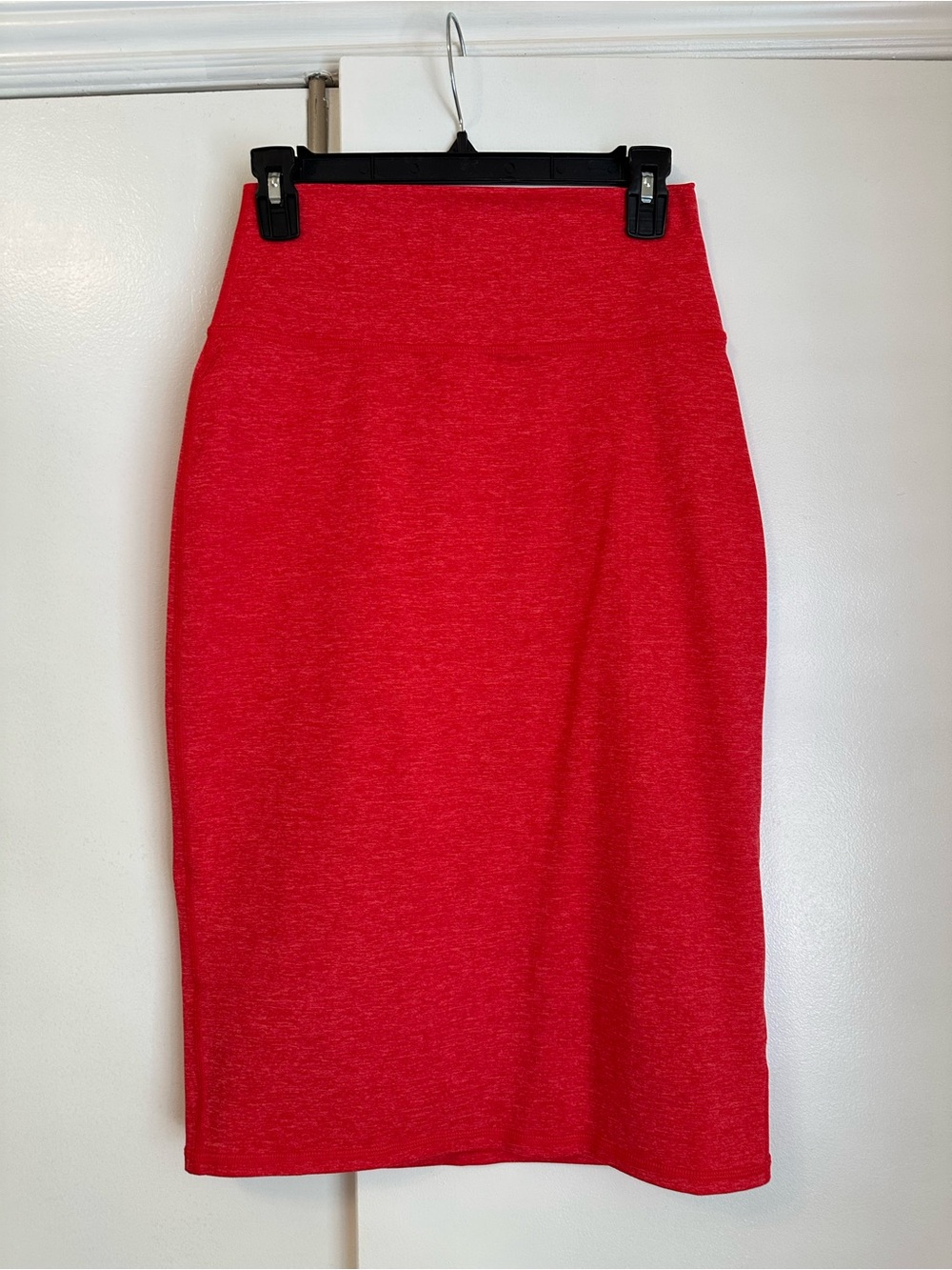 aerie Red High-Waist Pencil Skirt